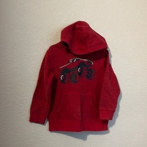 Boys Monster Truck Hoodie Sweater Size 4